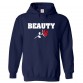 Beauty With Rose Classic Unisex Kids and Adults Pullover Hoodie							 									 									
